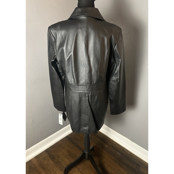 Vintage Colebrook Classics Women's Leather 90's Blazer Size M winter, office - Picture 4 of 16